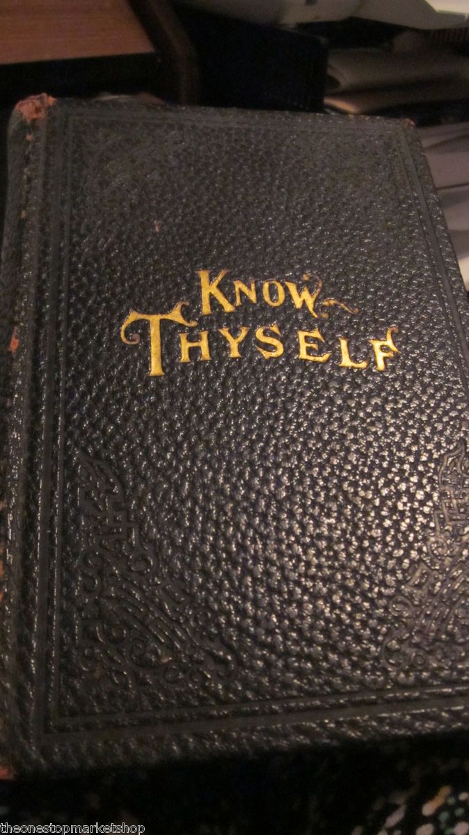  Know Thyself 1911 Illustrated Book Bishop Fallows Dr Truitt