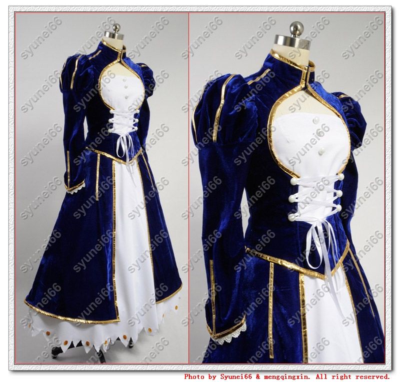 Fate Stay Night Saber Cosplay Costume Custom Any Size Ver2