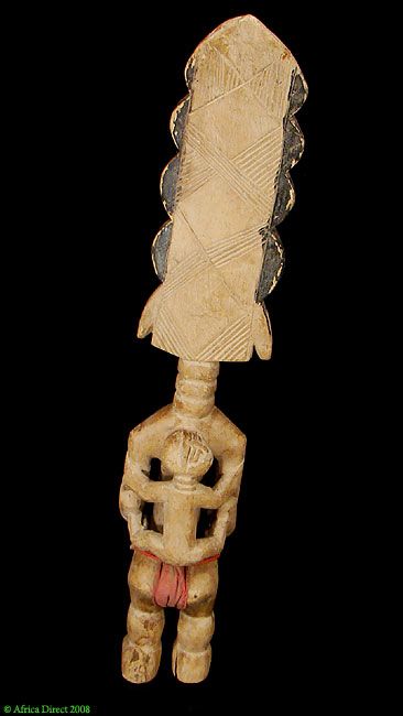 Fante Maternity Fertility Doll Large Hairstyle Ghana African 24 in