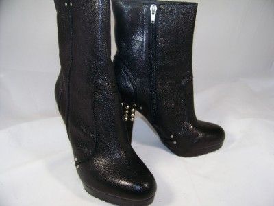 Fifi Elvis Feldman Taboo Black Boots Retails $235 Womens Shoes Sz 10