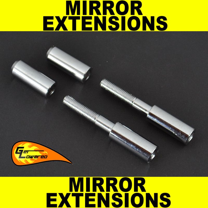 Harley 2 Mirror Extensions Kit Dyna Softail Touring