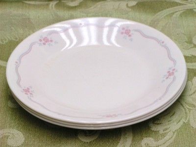 english breakfast corning corelle lot 3 bread plates