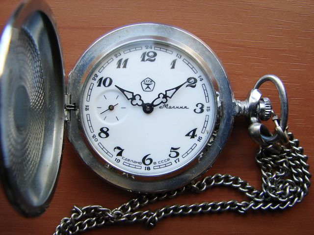 MOLNIJA 3602 VINTAGE SOVIET RUSSIAN MECHANICAL 18j POCKET WATCH