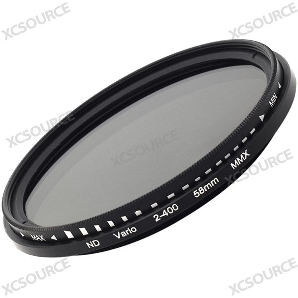 Slim 58mm Fader Variable ND Filter Neutral Density Adjustable ND2 to