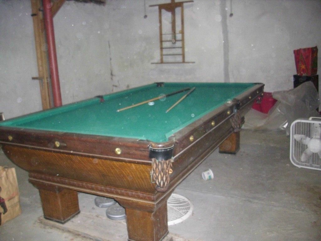  Early 1900's Brunswick BILLARDS Table