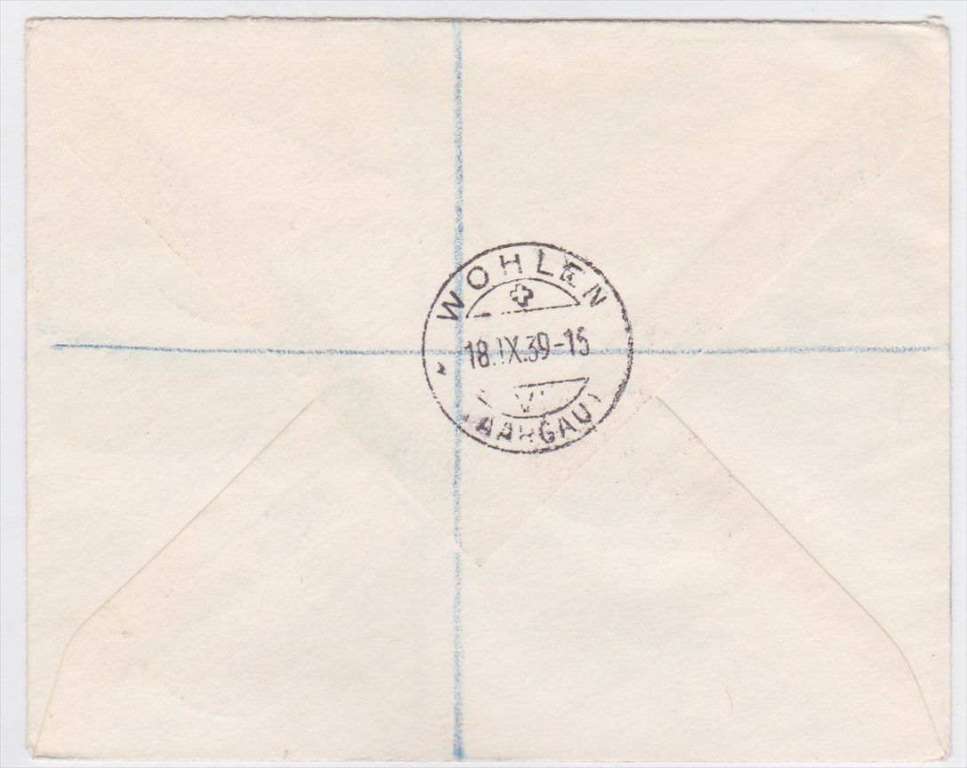 Falkland Islands to Switzerland 1939 Registered Cover