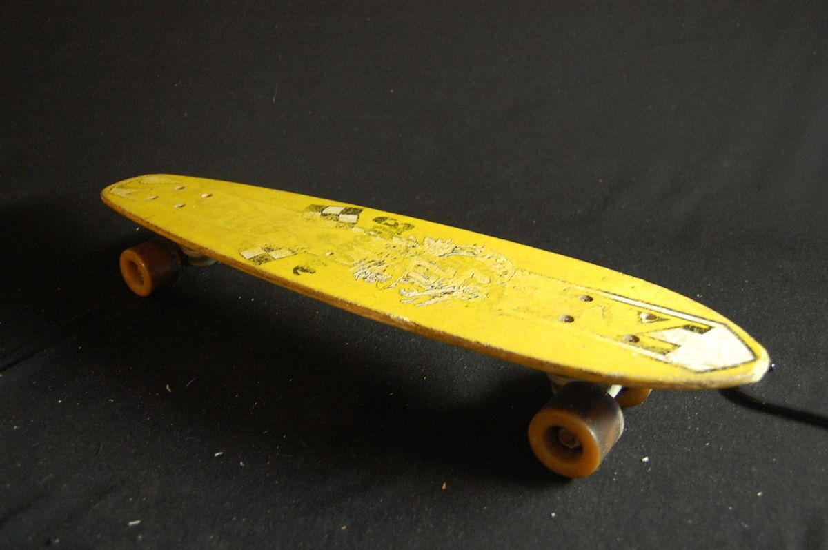 Vtg Fiberglass Skateboard Art by Pfister Mark IV w D L Trickray