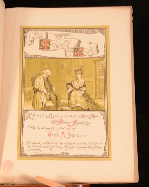 C1880 The Knight and The Lady Thomas Ingoldsby Barham Illustrated