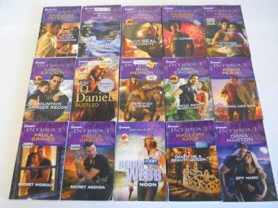  105 Harlequin Intrigue Romantic Suspense Paperback Books Erotic