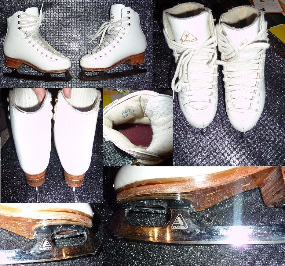 Roller Skating Boots or Ice Figure Skates Jackson Freestyle Girls Size