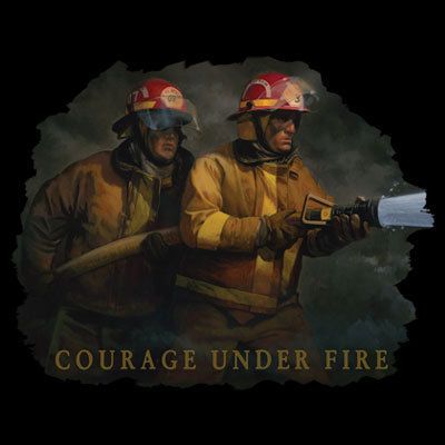 Shirt Firefighter Courage Under Fire SM XL