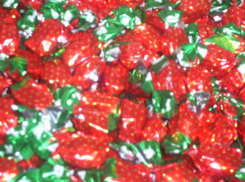 Washburn Filled Strawberries Candy Wrapped Candies