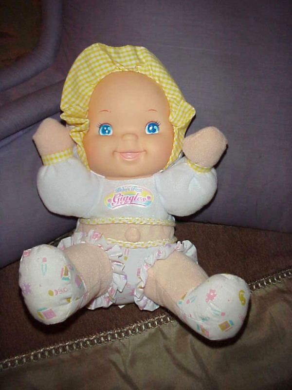 Babys First Doll Giggles Belly Button 11 Tall Soft