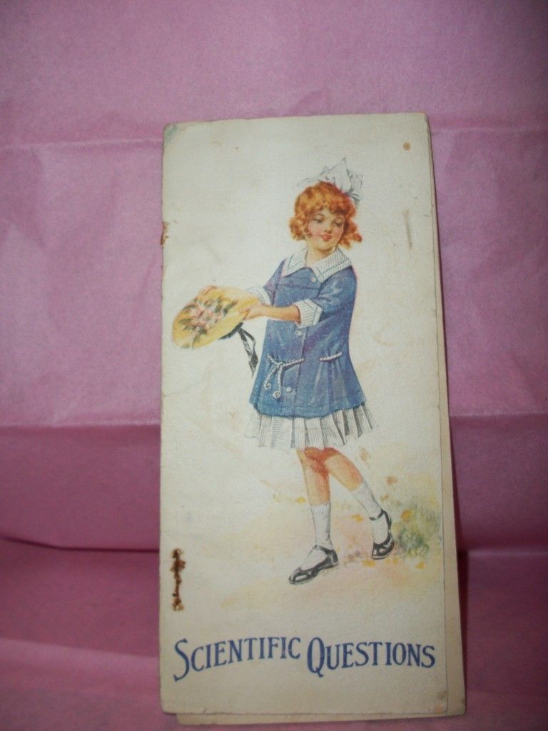 Edwardian Ephemera Antique Colonial Ice Cream Booklet Advertising