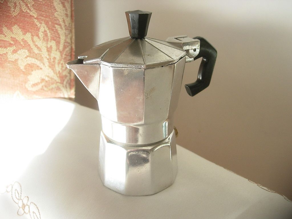 Vintage Hexagonal Italian Stove Top Mini Espresso Maker