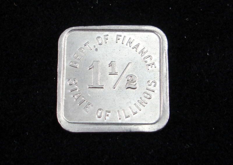 Vintage IL Dept. of Finance Occupational Token 1 1/2 Authenic Token