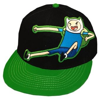 Time Finn Kick Slamacow Cartoon Adult Snapback Flat Bill Hat Cap