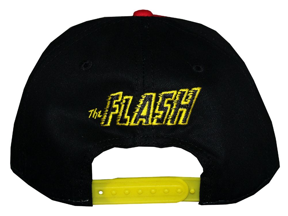 The Flash DC Comics Superhero Logo Adjustable Flat Bill Hat Cap
