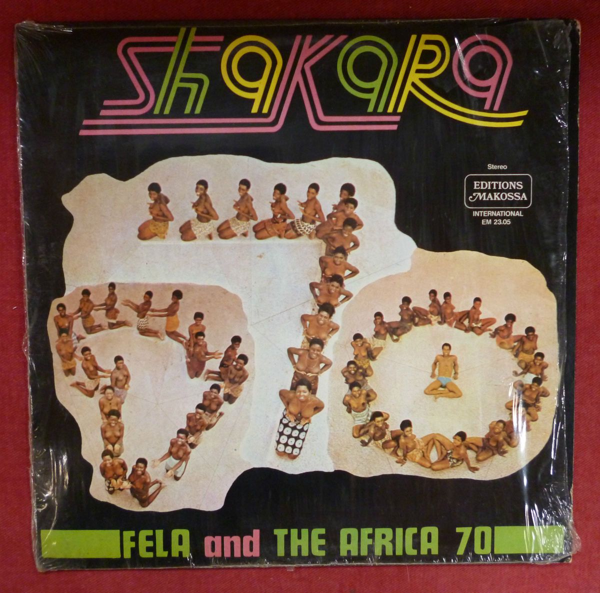 FELA RANSOM KUTI AND THE AFRICA 70 SHAKARA LP 1974 EDITIONS MAKOSSA EX