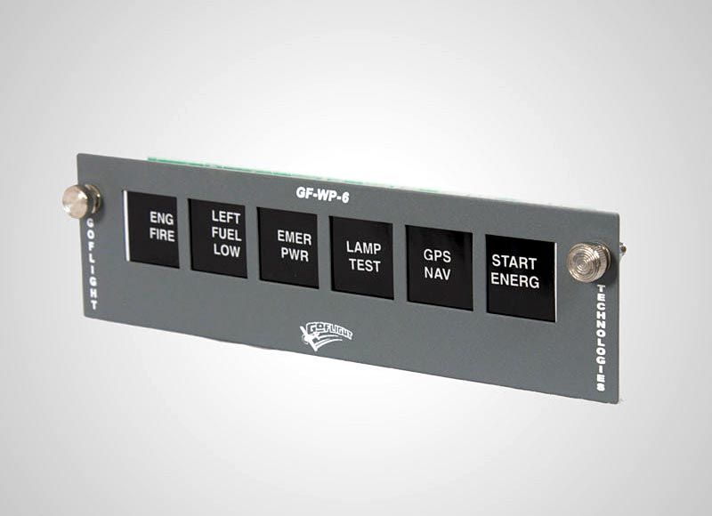  WARNING ANNUNCIATOR PANEL MODULE GF WP 6 FLIGHT SIMULATOR GO FLIGHT