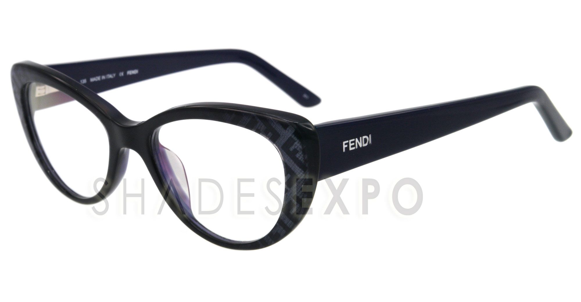 New Fendi Eyeglasses F 968 Navy 424 50mm F968