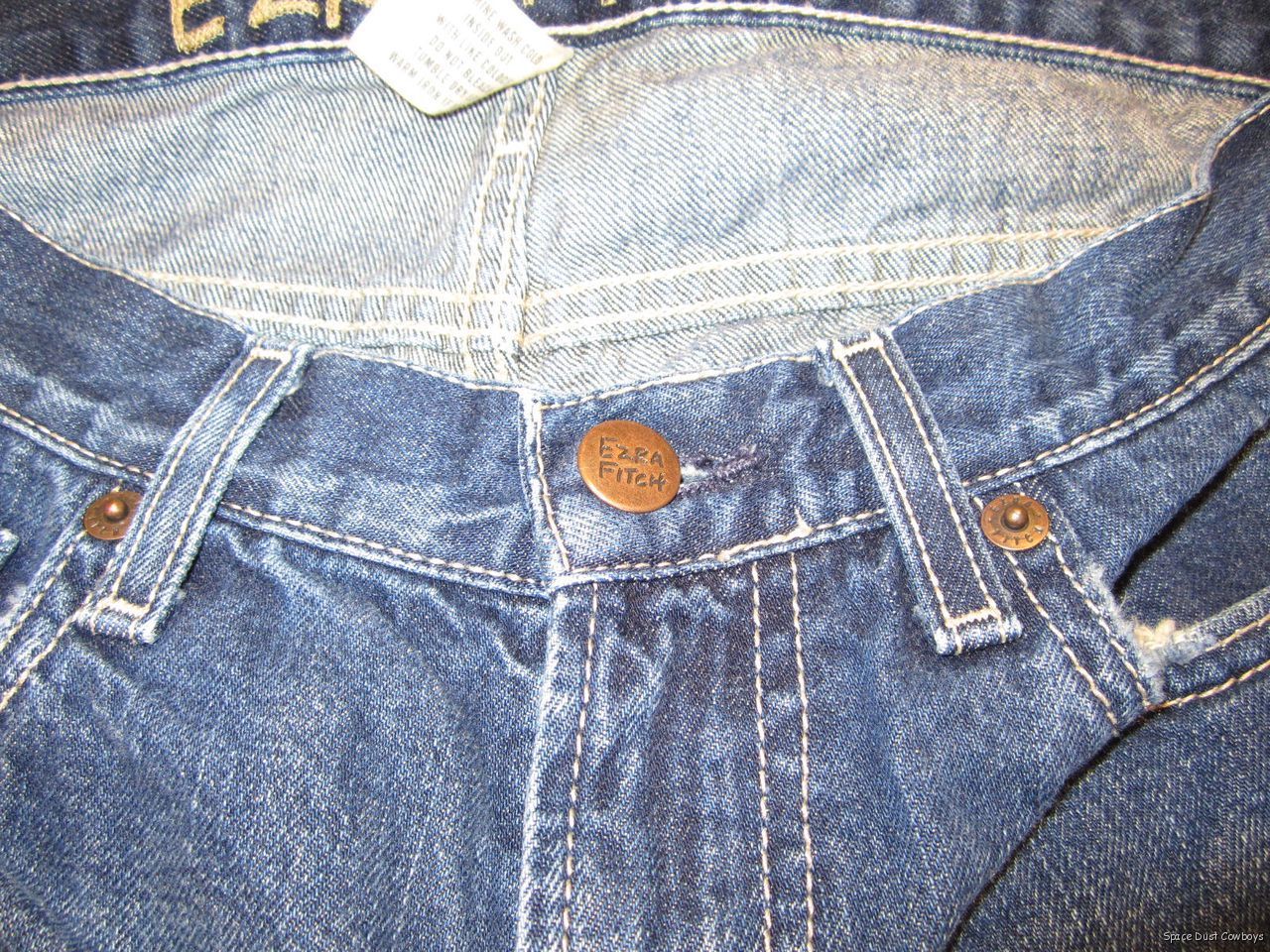 20 Womens Ezra Fitch Jeans Size 26 Abercrombie Fray Bottom Low Rise