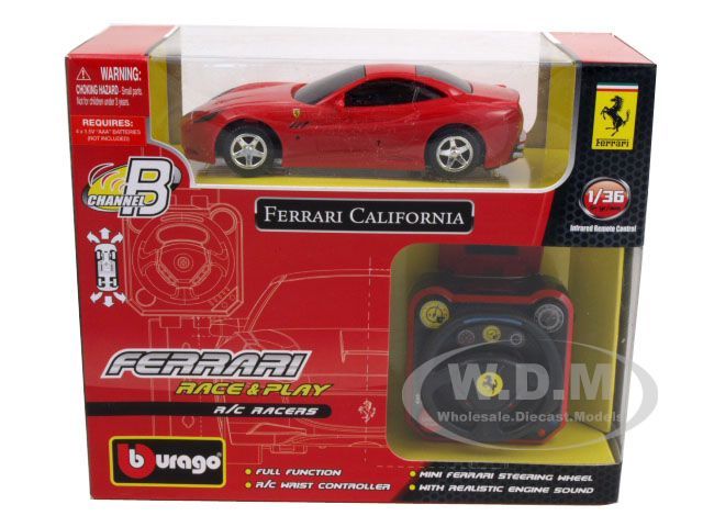  ferrari california rc car by bburago brand new box rubber tires