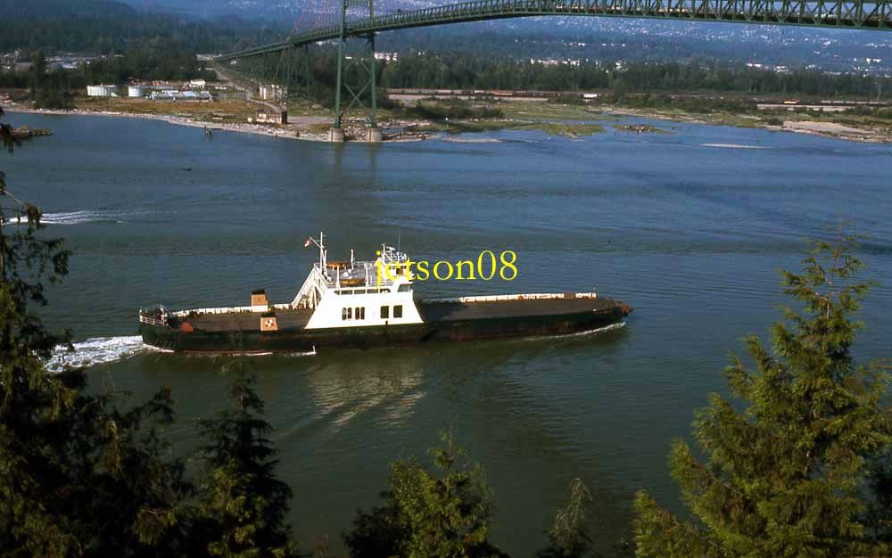 ORIGINAL SLIDE   TRAILER PRINCESS Ferry, Lions Gate Bridge, Vancouver