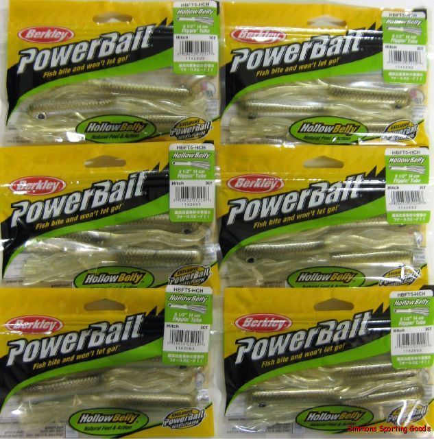 Packs Berkley Powerbait 5 5 Flippin Tube HBFT5 hch Hitch