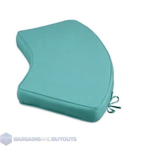 Outdoor Fire Pit Bench Cushion Half Round Light Blue 8686390