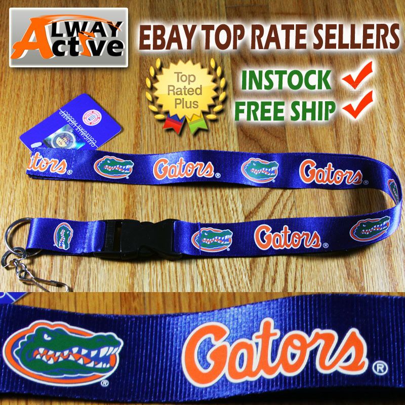 Florida Gators Detachable team logo keychain lanyard NCAA College Team