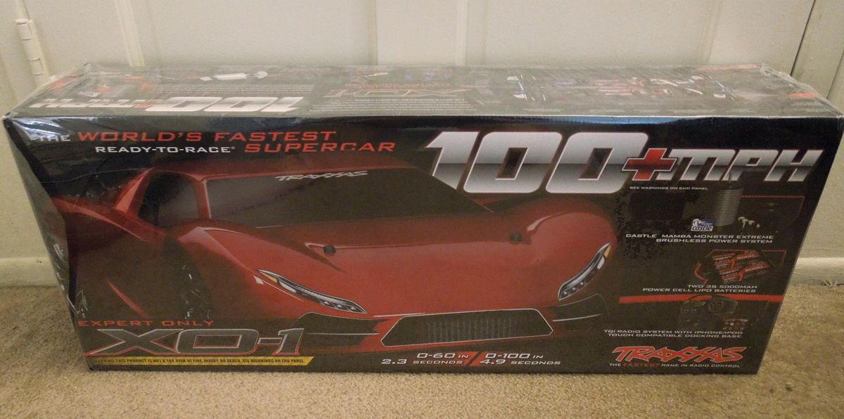 Traxxas XO 1 RTR NEW Worlds Fastest Super Car 100 MPH Bid War Must L K