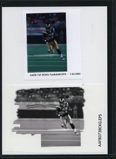 2003 Topps All American Match Print Photos. Marshall Faulk RAMS