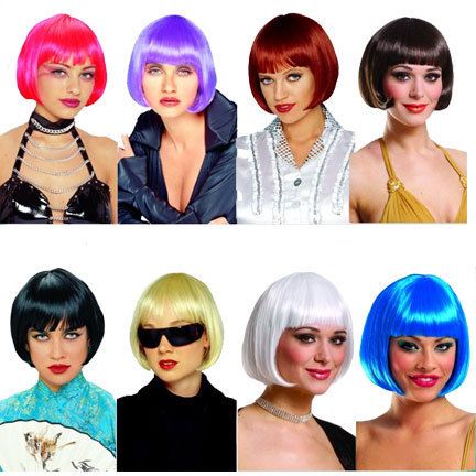  Sassy Chinese Style Flapper Short Bob Wig Costume Accessory