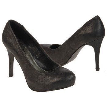 Fergie Graphite Leather Shoes Pumps Tazed Too