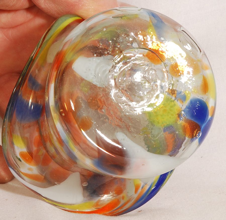 The glass whimsey is in very good condition   some bubble s and