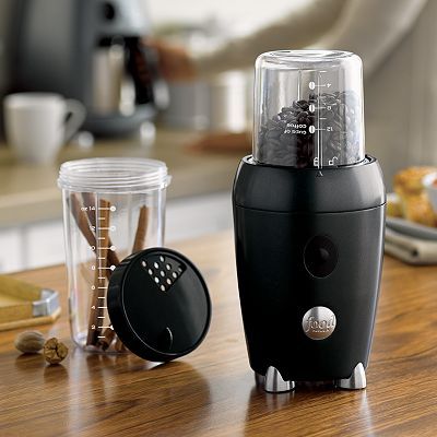 The Food Network coffee and spice grinder makes it easy to enjoy