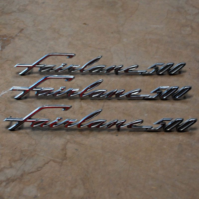  Ford Fairlane 500 Quarter Emblems 62 63