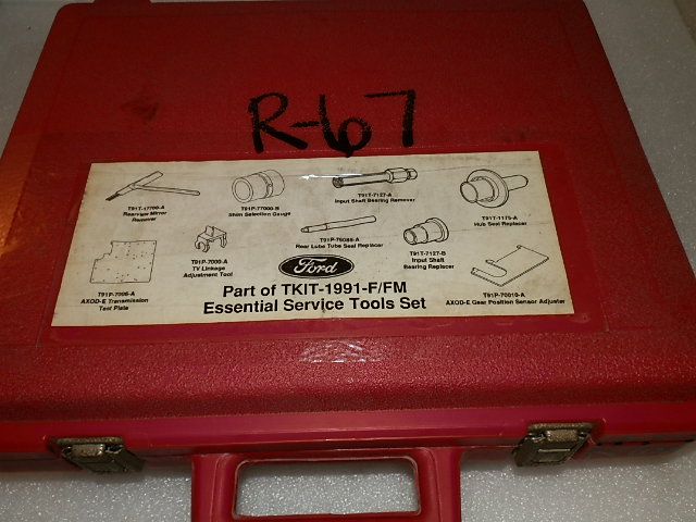 1991 FORD TRANSMISSION TKIT 1991 F/FM ROTUNDA TOOL SPECIALTY SERVICE