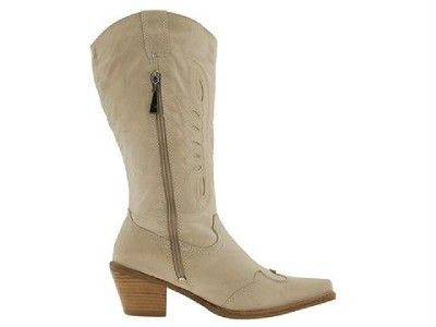 FitzwellJenniferWide Calf Leather Western Boot Sz 6M