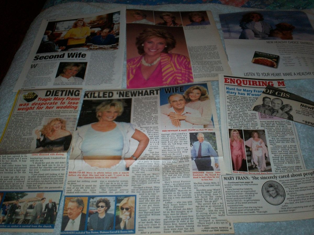 Mary Frann Newhart Star 4 clippings WOW