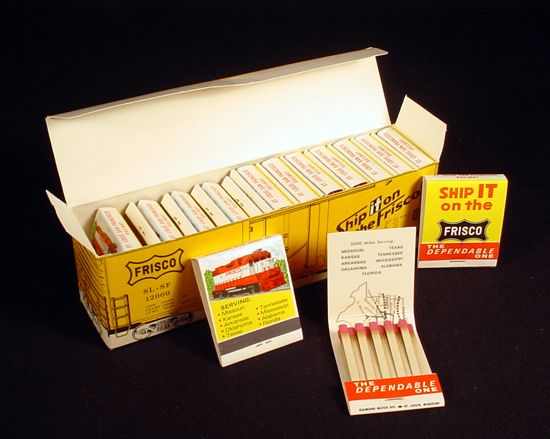 Frisco Vintage Box Car Railroad Matches Match Books