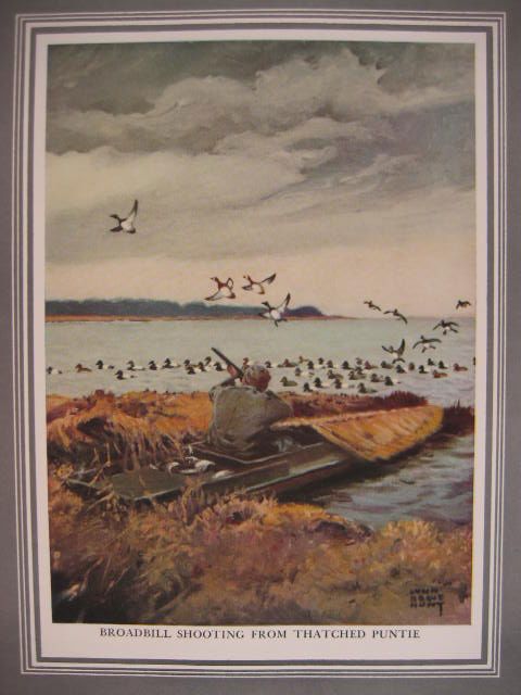 1947 Duck GOOSE Hunting Decoy Call Winchester Remington Prints HB DJ