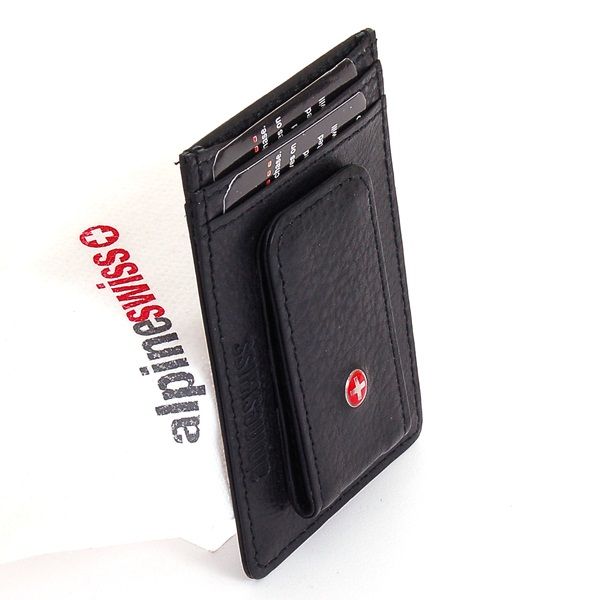  Clip Magnet Slim Thin Front Pocket Wallet Alpine Swiss ID Cards