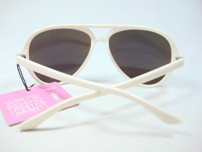 Foster Grant Unisex Cream Aviator Blue Mirror Lense Sunglasses DG1210