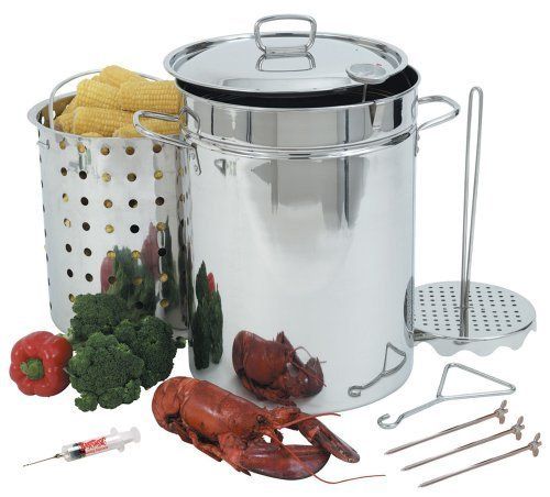  Classic 1118 32 Quart Stainless Steel Turkey Fryer New Fast S