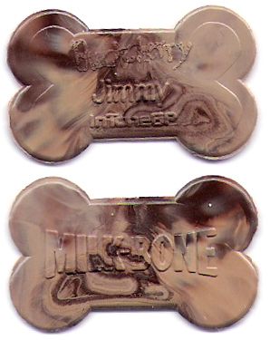  New Dog Bone Guitar Pick Jimmy Two FingersAshurst Fudge Swirl