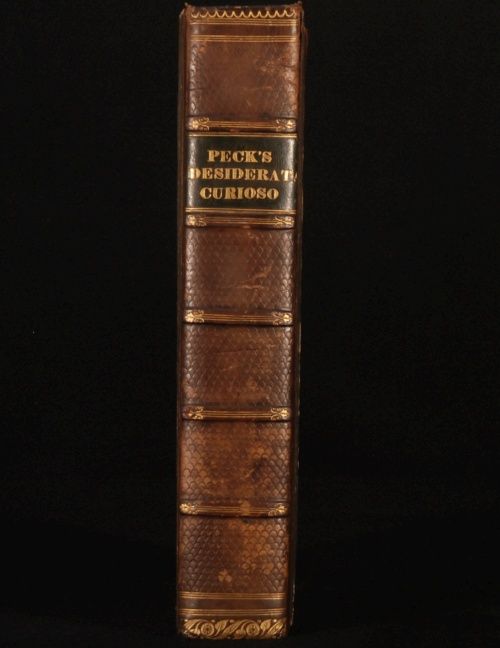 1779 Desiderata Curiosa by Francis Peck English History