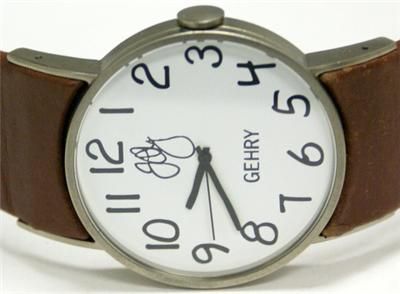 frank gehry women s brown leather watch gh1000