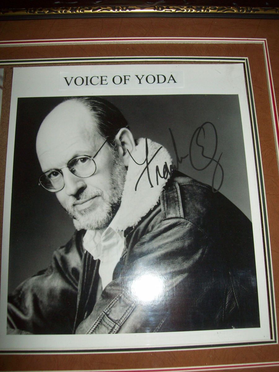 Frank oz Voice of Yoda Original Autograph